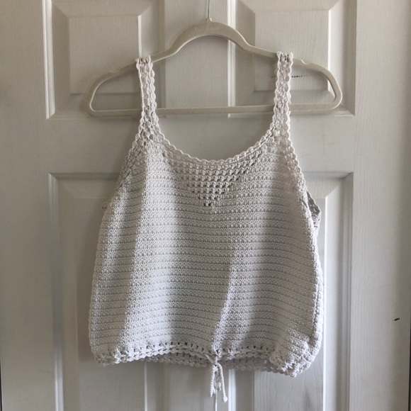 White Crochet Top - Picture 1 of 4